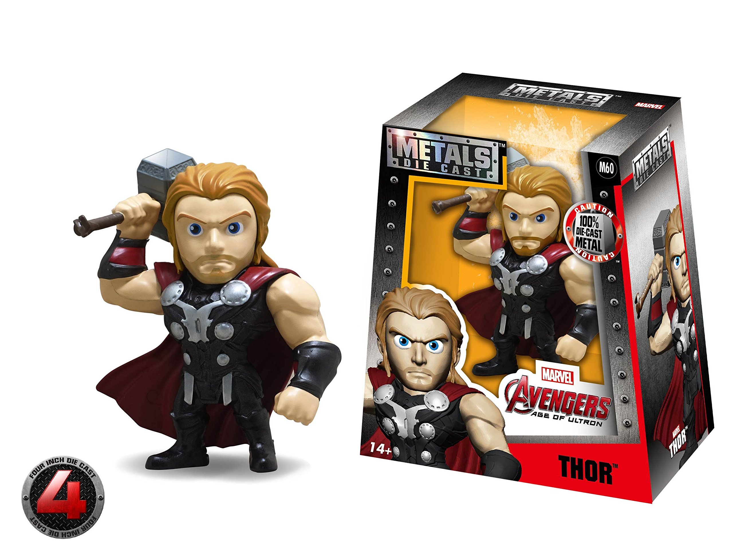 Amazon.com: Metals Marvel 4 inch Classic Figure - Thor (M60